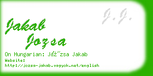 jakab jozsa business card